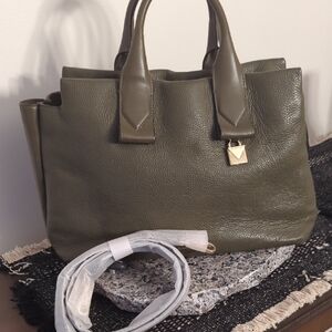 Michael Kors Olive Leather Satchel